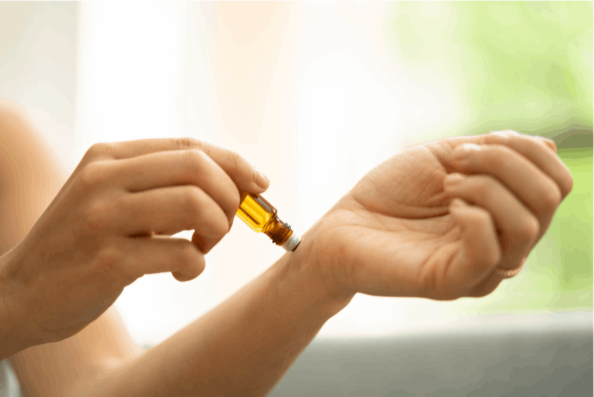 Aromaterapia aplicación tópica